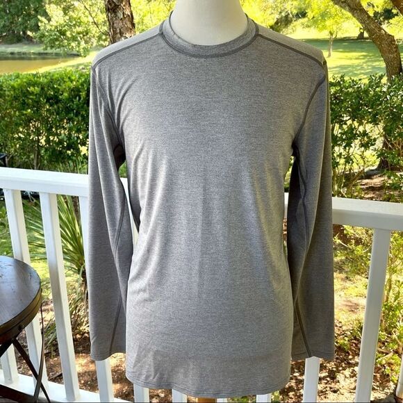 Exofficio Grey Performance L/S Crew Shirt. Large - Picture 1 of 9